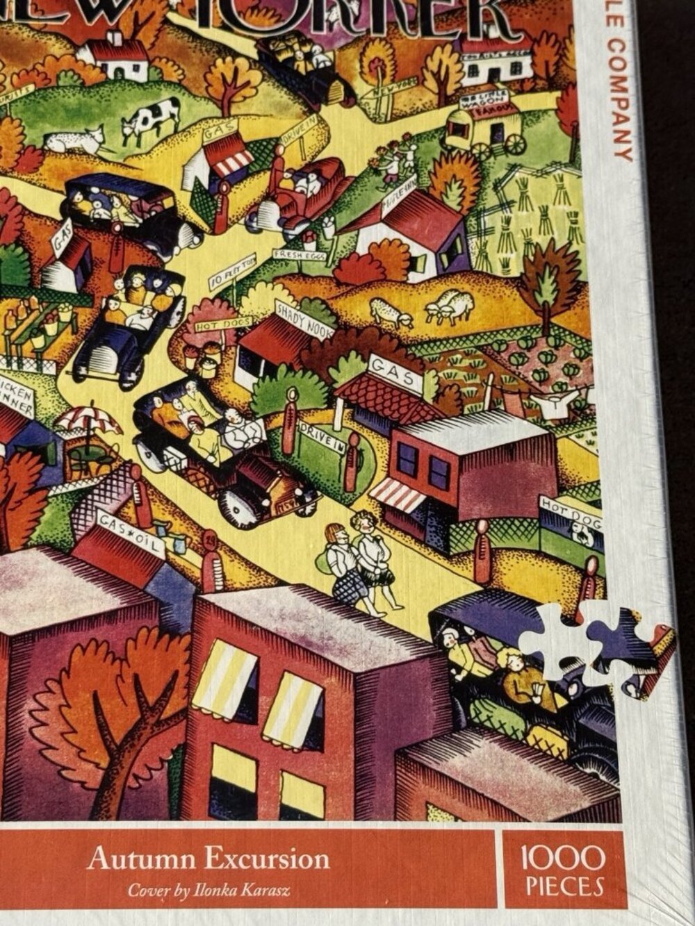 New York Puzzle Company The New Yorker Magazine Covers Autumn Excursion 1000 Pcs - Picture 3 of 14